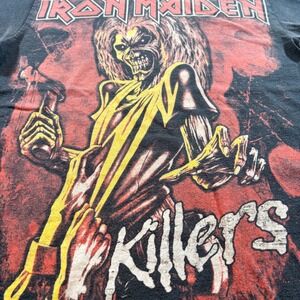Iron Maiden Killers Graphic T-Shirt Mens Small Hanes Heavyweight Black Band Tee